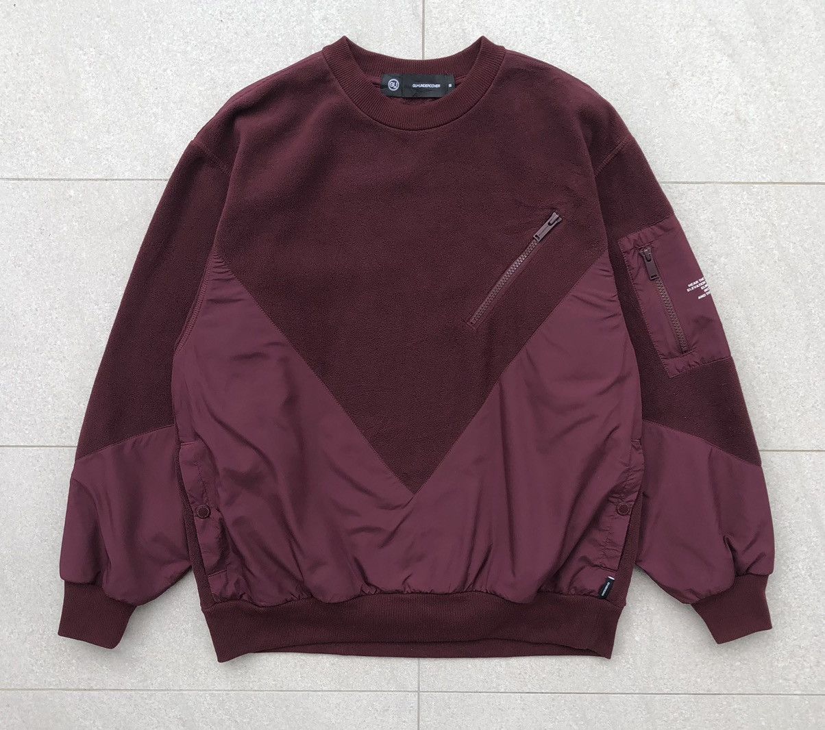 GU × Undercover UNDERCOVER x GU Fleece Pullover sweatshirt Red [M] MENS Size US M / EU 48-50 / 2 - 1 Thumbnail