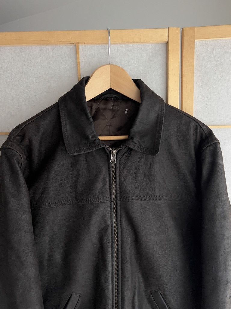 Hysteric Glamour Heavyweight vintage 90s boxy cropped bomber leather jacket L Size US L / EU 52-54 / 3 - 17 Thumbnail