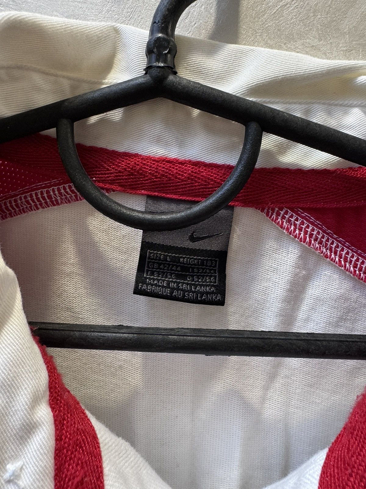 Nike × Vintage Nike 2003/2004 England O2 Longsleeve Polo Jersey T Shirt Tee Size US L / EU 52-54 / 3 - 6 Thumbnail