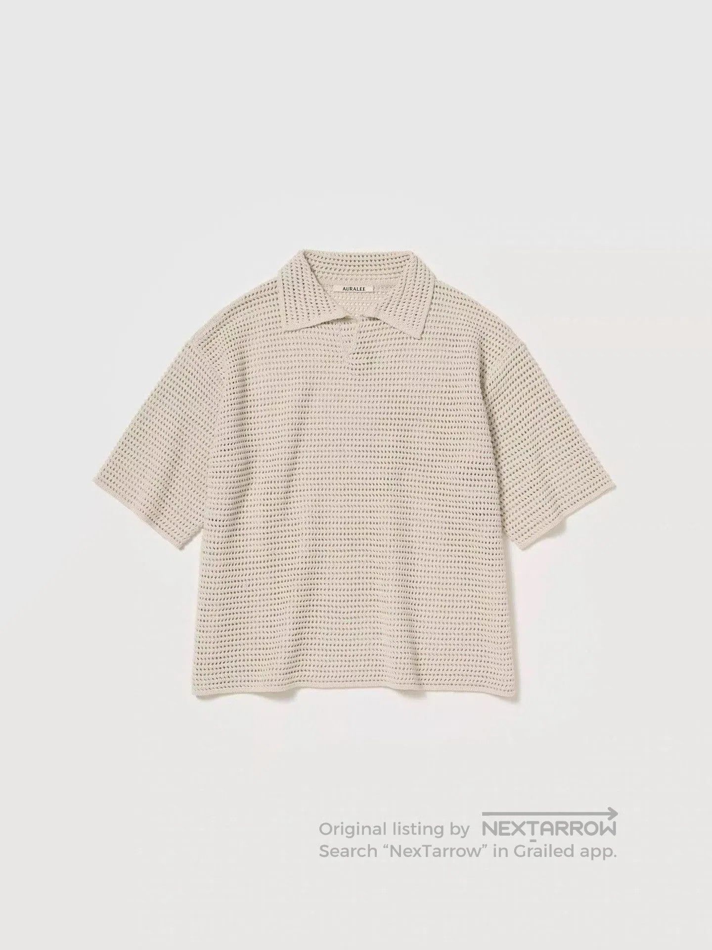 Auralee AURALEE Tussah Silk Cotton Mesh Knit Tee. Size US XL / EU 56 / 4 - 2 Thumbnail