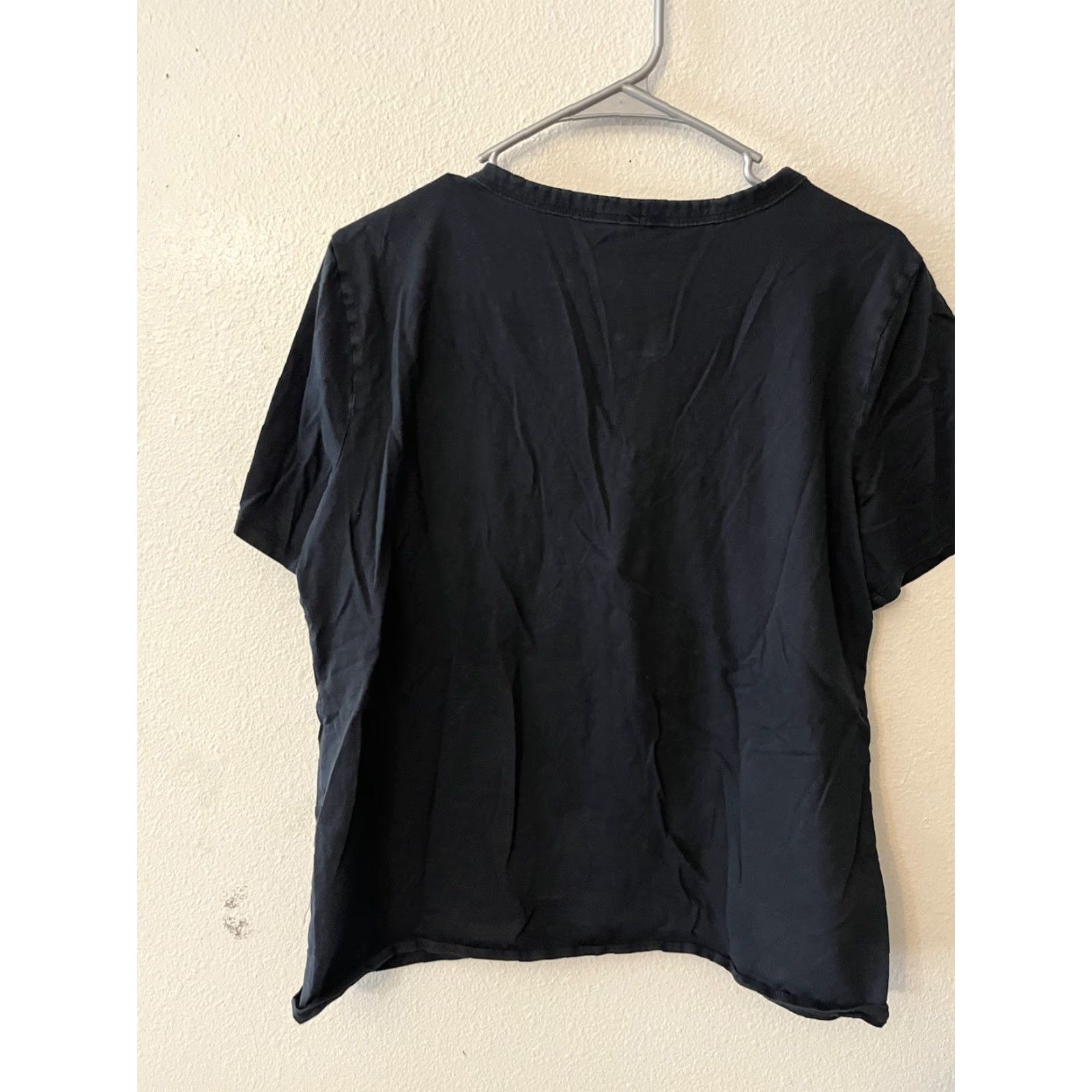 Banana Republic Banana Republic T-shirt Women Size Large Black V-Neck Solid Size L / US 10 / IT 46 - 3 Thumbnail