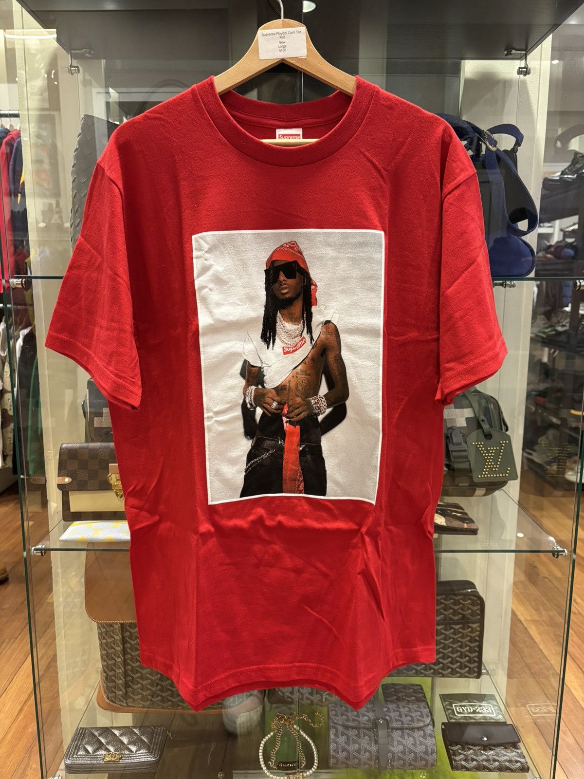 Supreme Supreme Playboi Carti Tee - Red Size US L / EU 52-54 / 3 - 1 Thumbnail
