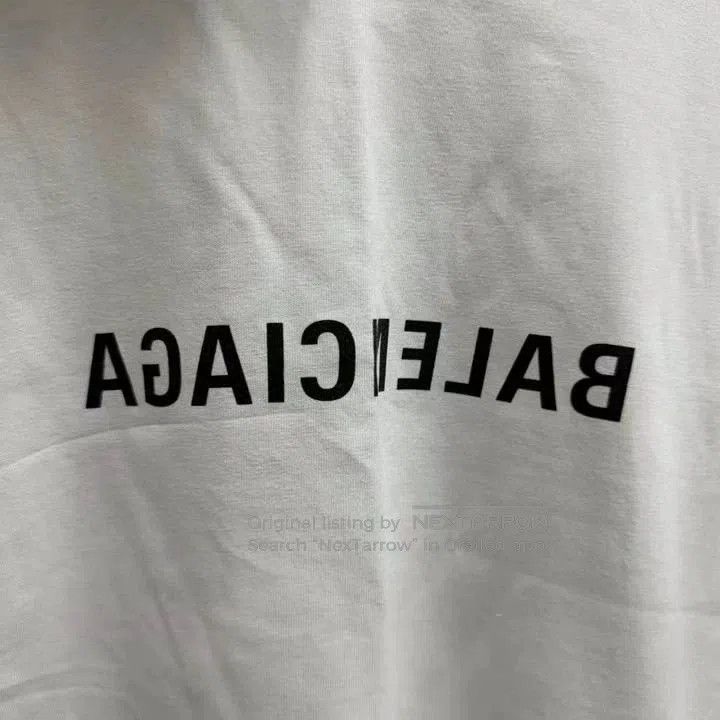 Balenciaga Balenciaga Inverted Logo Distressed Tee. Size US L / EU 52-54 / 3 - 3 Thumbnail