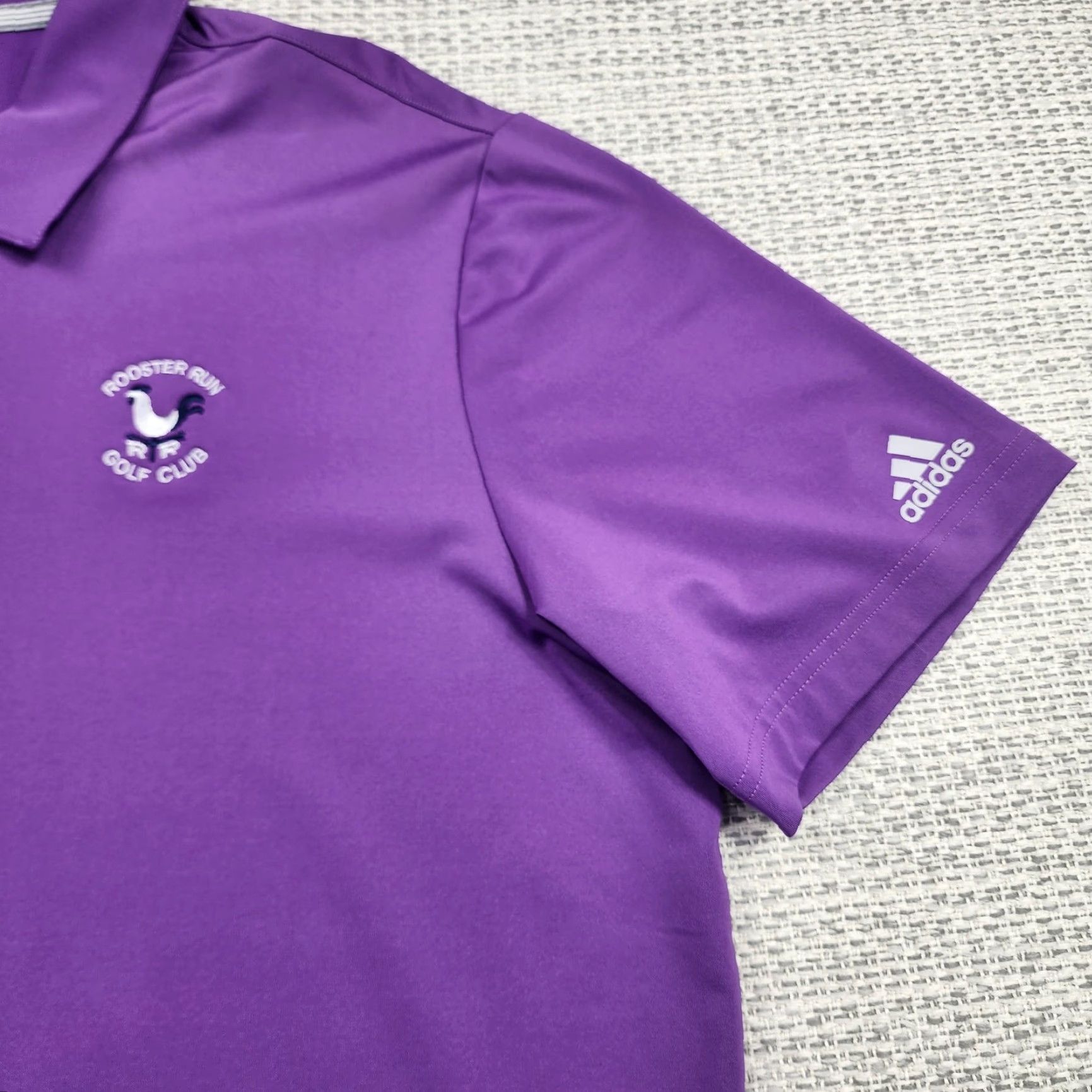 Adidas Adidas Polo Shirt Mens XL Purple Ultimate365 2.0 Solid Golf UPF 50 Rooster Run Polo Shirt Mens XL Purple Adidas Golf Polo Logo Embroidered Size US XL / EU 56 / 4 - 2 Thumbnail