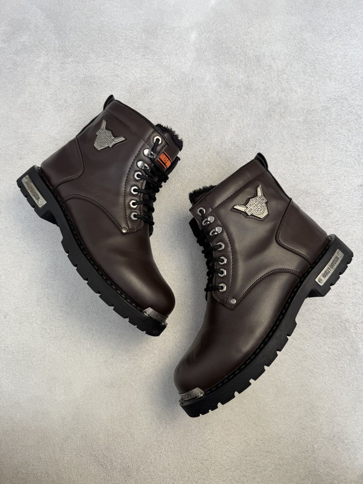 Harley Davidson Vintage Harley Davidson Brown Leather Insulated Boots US10 Size US 10 / EU 43 - 2 Thumbnail