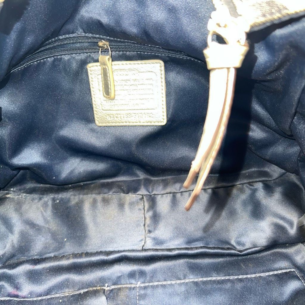 Coach Coach Denim and Leather Signature Tote (no hang tag) Size ONE SIZE - 8 Thumbnail