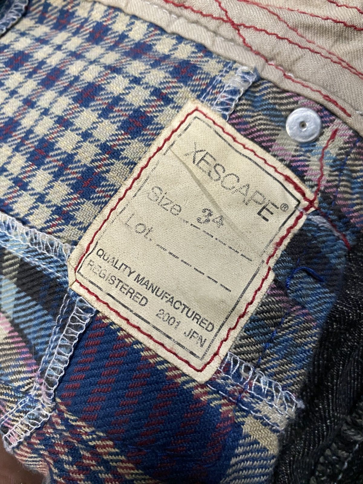 Designer × Japanese Brand Vintage Xescape Jeans Selvedge Size US 34 / EU 50 - 16 Thumbnail