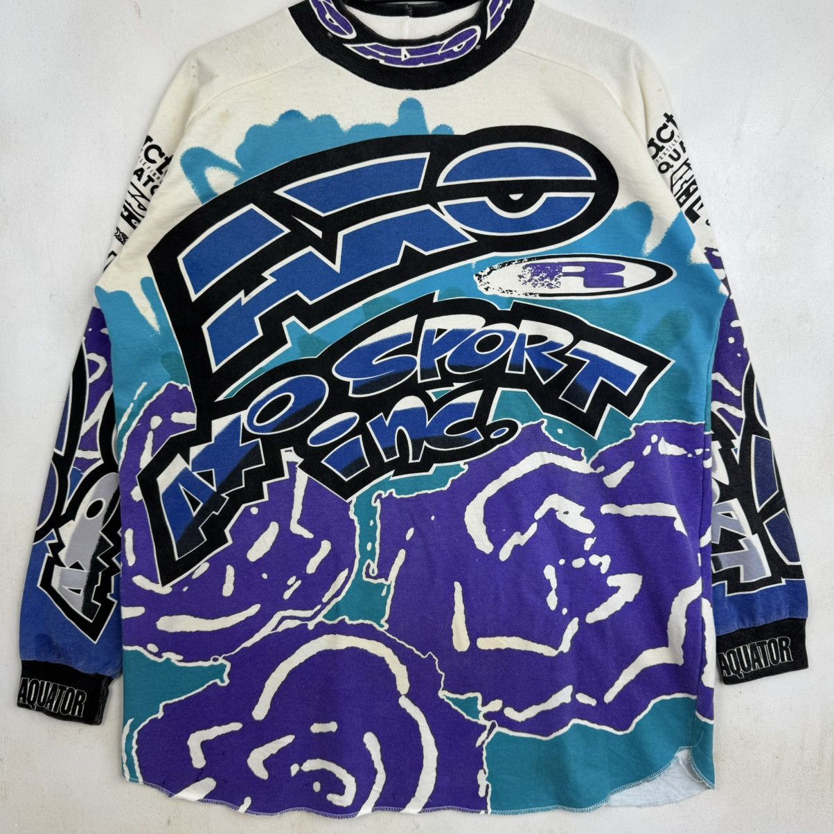 Vintage Vintage 90s AXO Sport Jersey Tactel Aquator Motocross 1993 Size US L / EU 52-54 / 3 - 3 Thumbnail