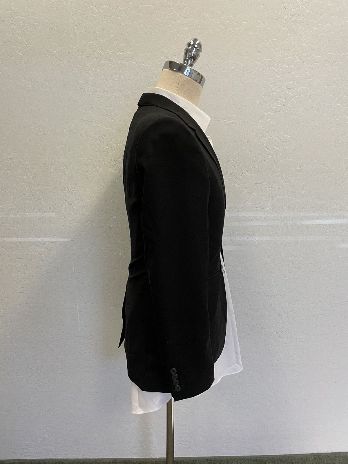 Burberry Slim Tailored Wool Suit Jacket Size 38R - 4 Thumbnail