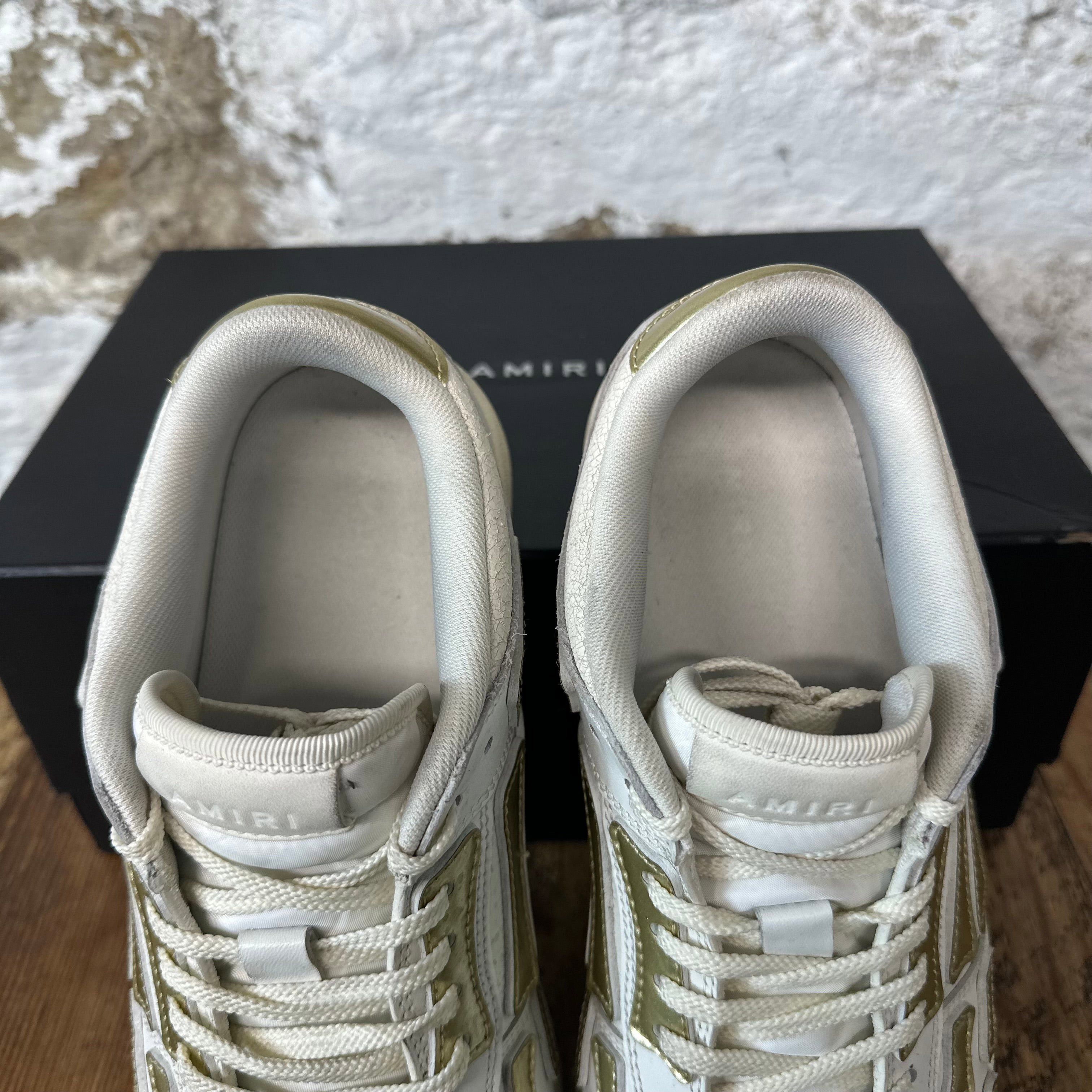 Amiri Amiri Gold Skeleton White Sneaker Sz 10 (43) Size US 10 / EU 43 - 4 Thumbnail
