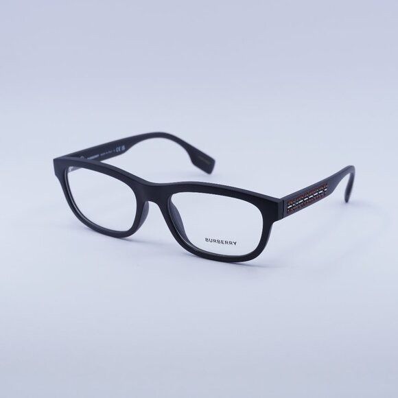 Burberry Burberry BE2385U 3464 Eyeglasses Black 56mm Rectangle Frame Size ONE SIZE - 1 Thumbnail