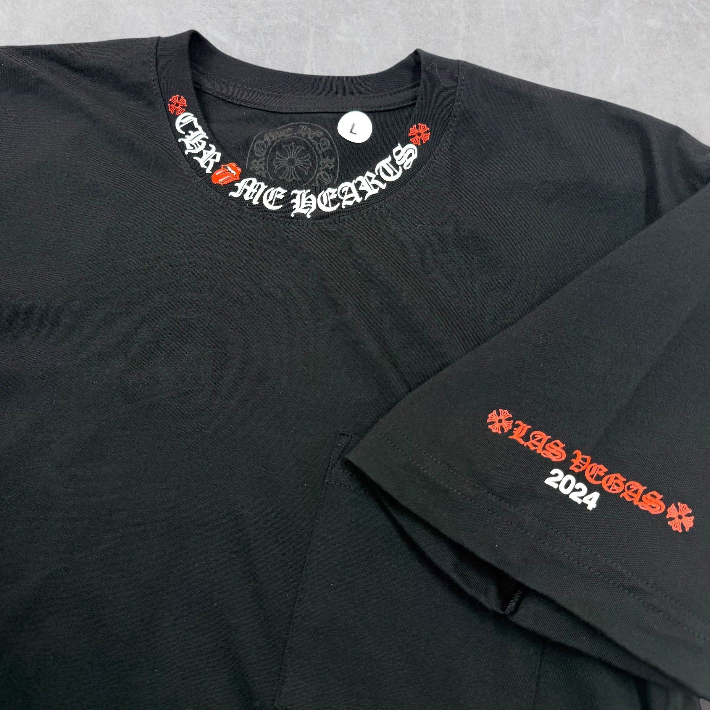 Chrome Hearts Chrome Hearts Rolling Stone Neck Logo Tee L Size US L / EU 52-54 / 3 - 3 Thumbnail