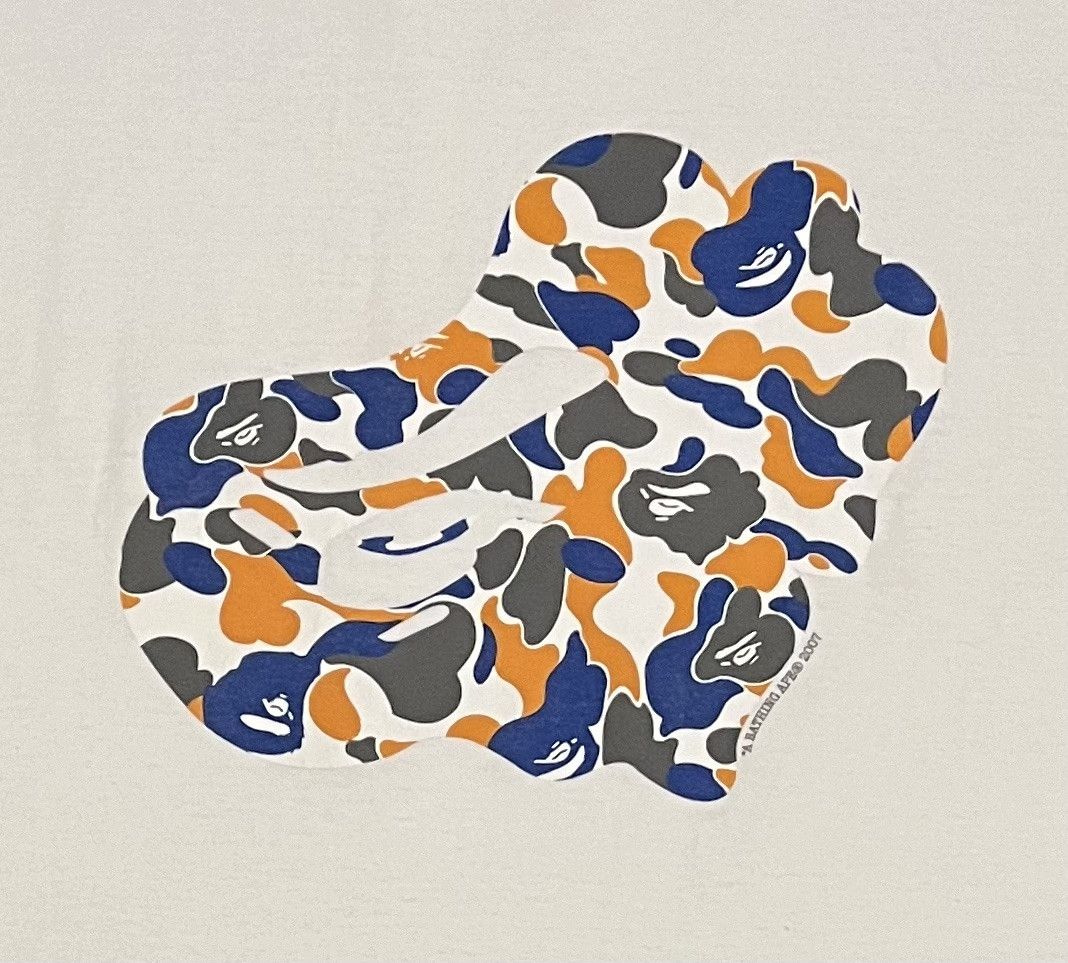 Bape Bape camo logo tee shirt Size US XL / EU 56 / 4 - 3 Thumbnail