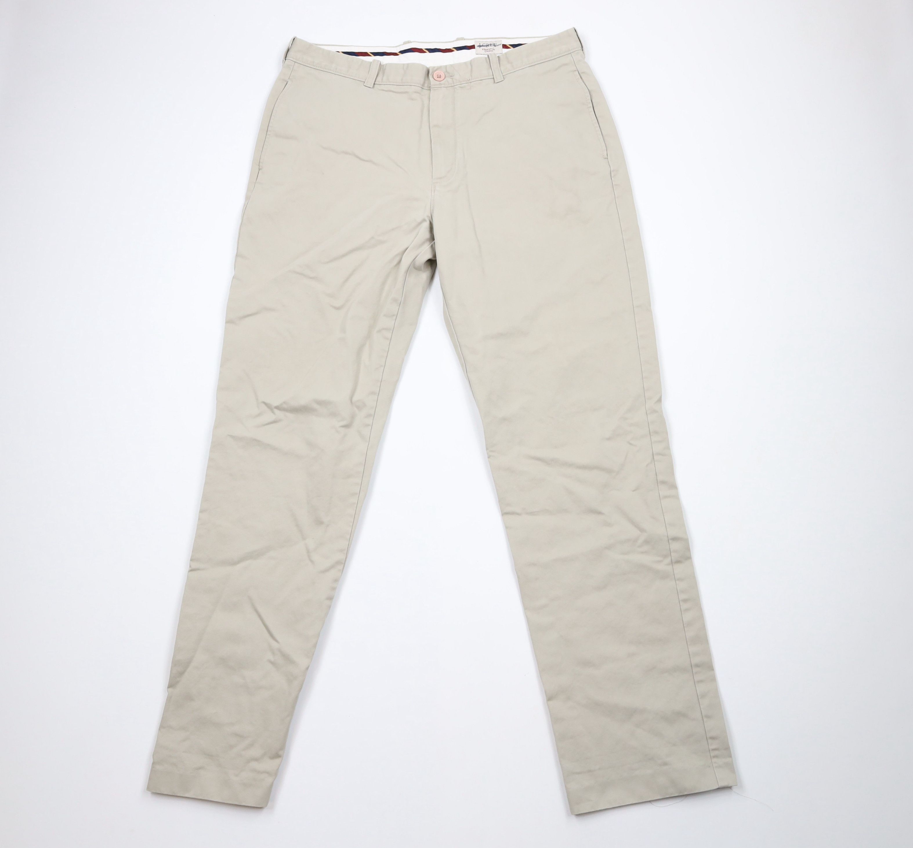 J.Crew × Vintage Vintage J Crew Essential Chinos Chino Pants Khaki Cotton Size US 36 / EU 52 - 1 Thumbnail