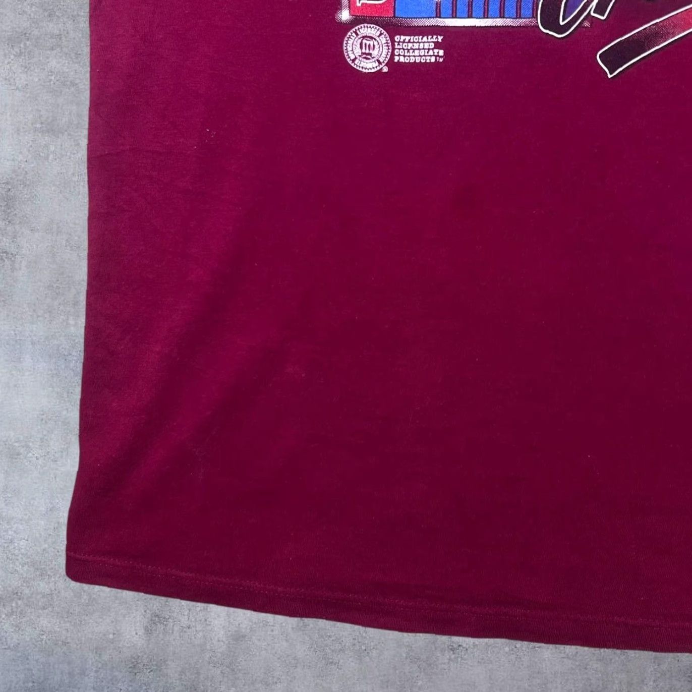 Native VINTAGE University Of Alabama "Crimson Tide" College Single Stitch T-Shirt L Mens Burgundy Red Graphic Print 90s NFL Native Sun Size US L / EU 52-54 / 3 - 6 Thumbnail