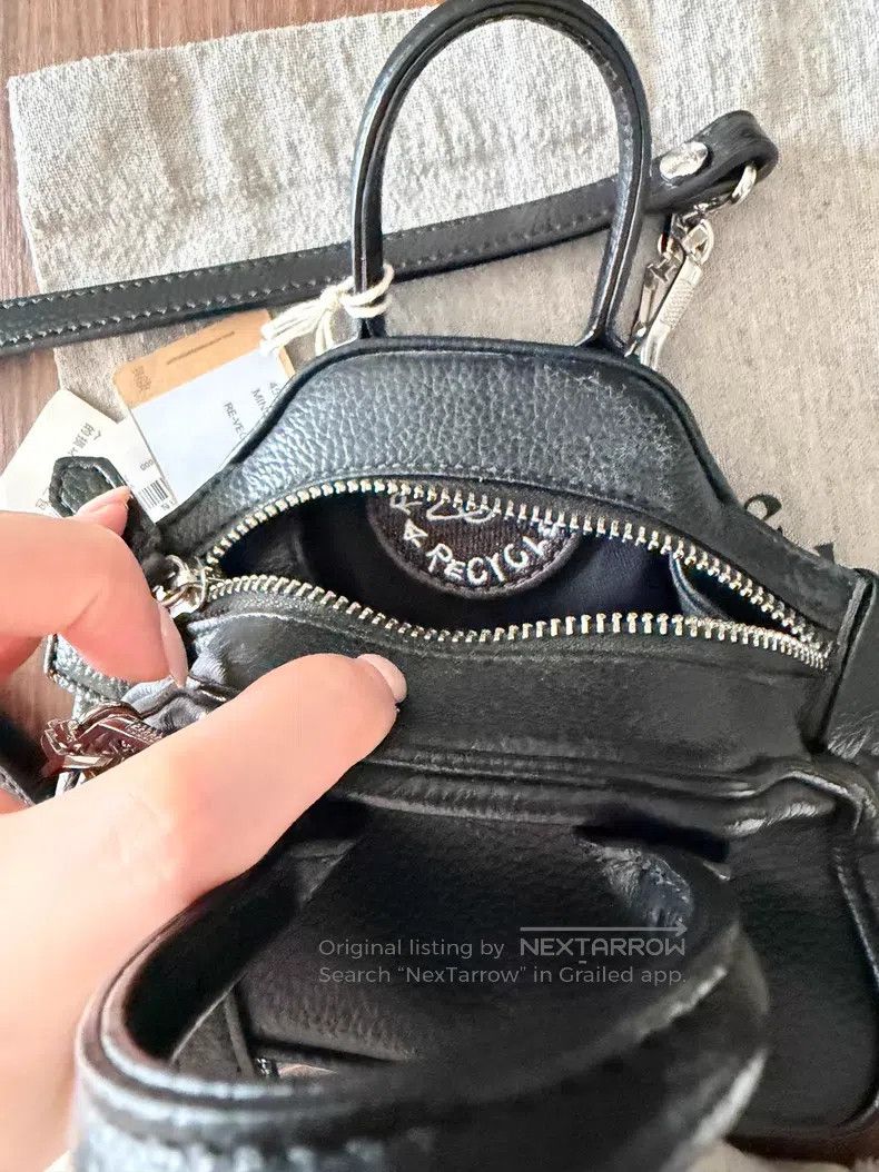 Vivienne Westwood Vivienne Westwood size os Mini Black Grain Leather Bowling Size ONE SIZE - 3 Thumbnail