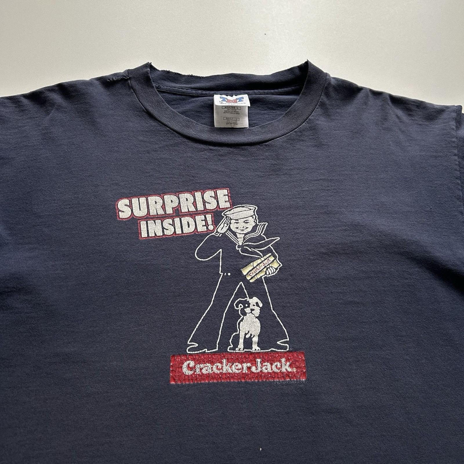 Vintage Vintage 90s Cracker Jack Surprise Inside! T Shirt Large Rare Size US L / EU 52-54 / 3 - 2 Thumbnail
