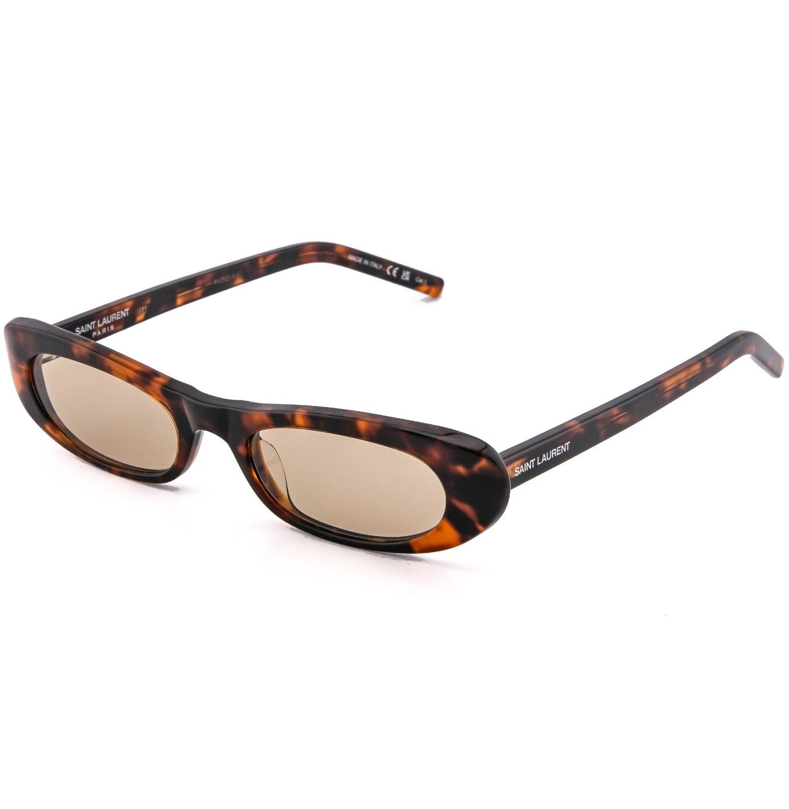 Yves Saint Laurent SAINT LAURENT SHADE SL 557 SL557 Brown Havana Sunglasses 008 Size ONE SIZE - 4 Thumbnail