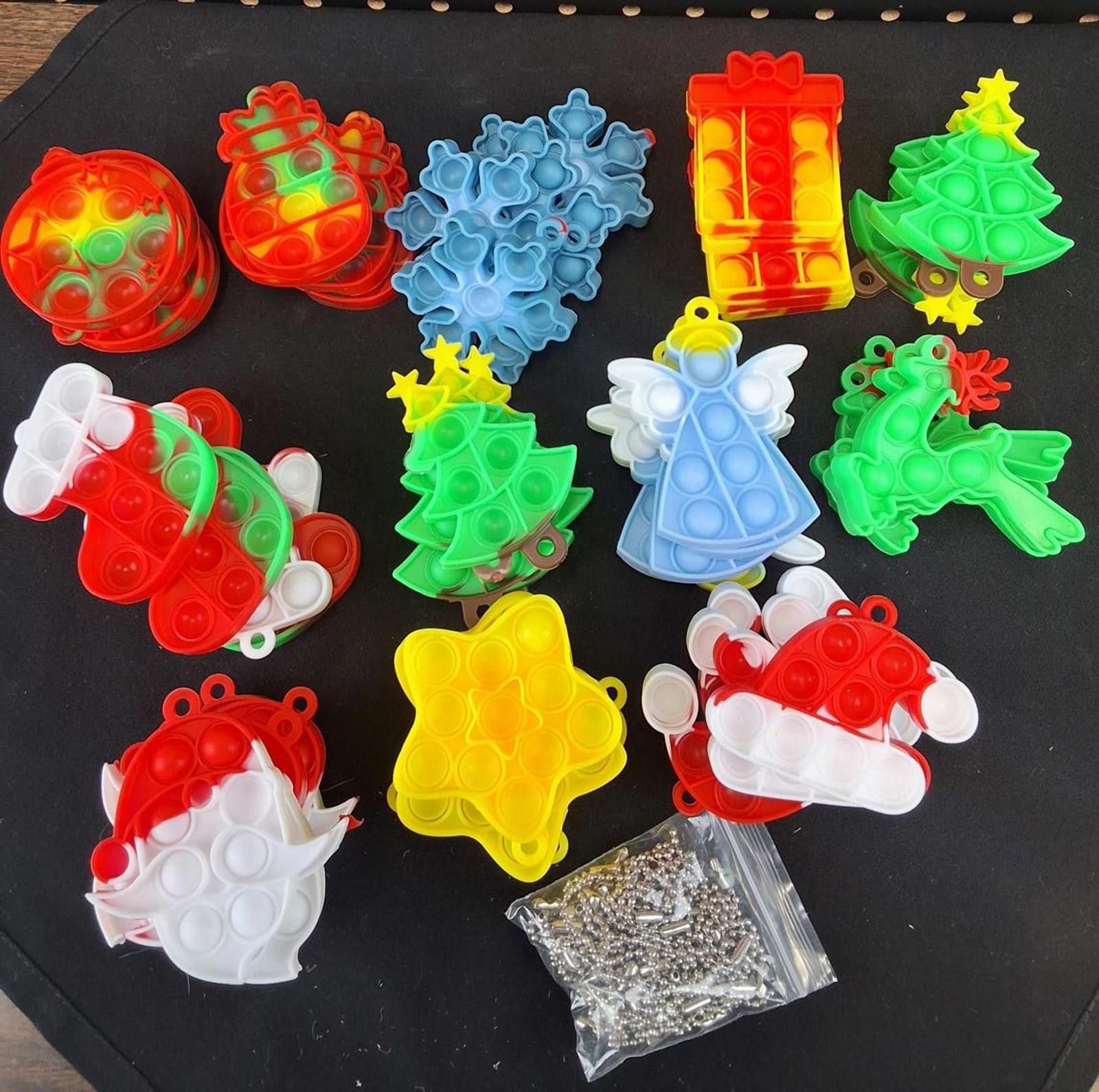 Genetic Manipulation Shinichiro Kuriya Christmas Mini Push Pop Fidget Toy Set 60 Pcs. Size ONE SIZE - 1 Thumbnail