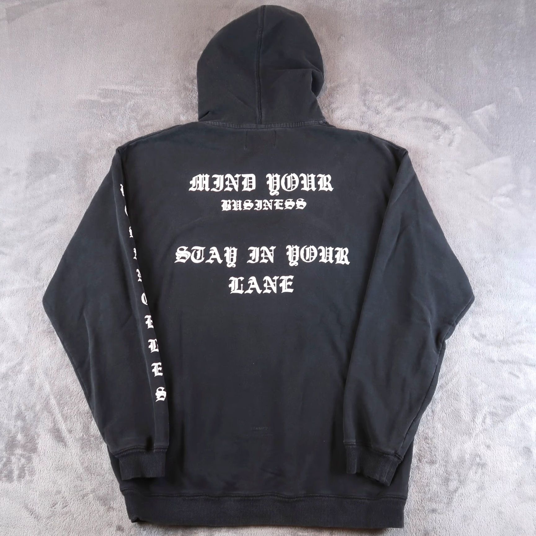 Stampd VINTAGE Stampd Mens Hoodie Pullover Sweatshirt M Black Solid Casual 2010s Size US M / EU 48-50 / 2 - 2 Thumbnail