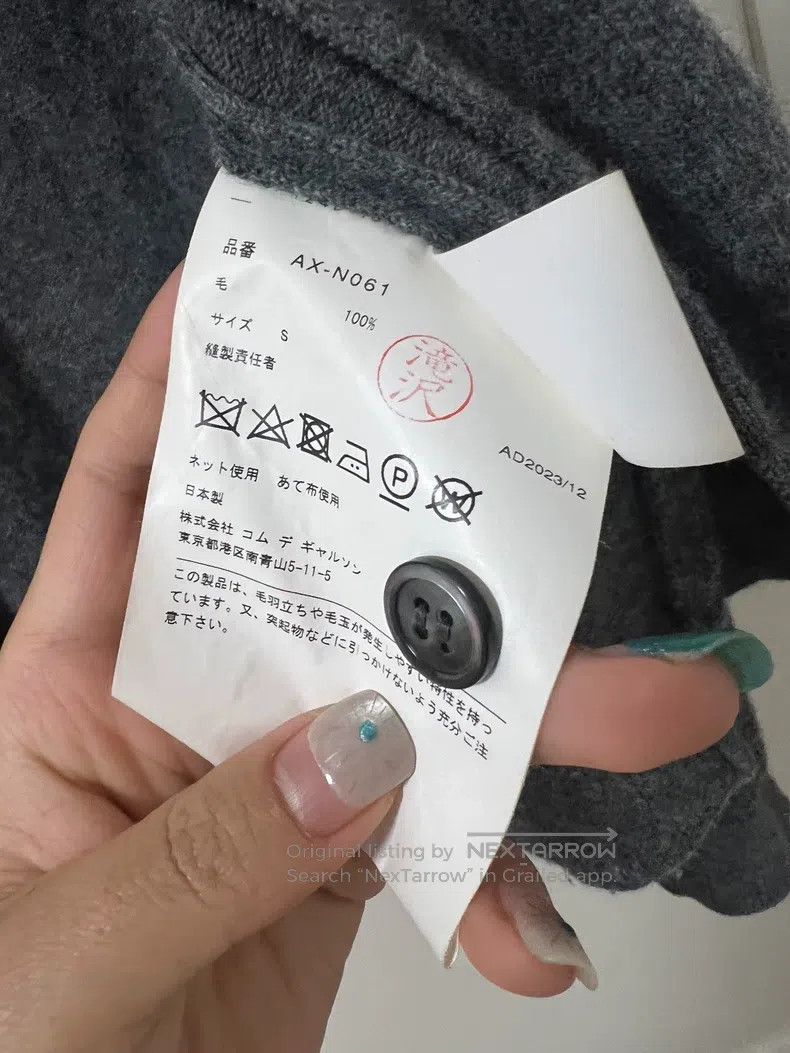 Comme des Garcons Comme Des Garcons Gray heart cardigan Size S / US 4 / IT 40 - 4 Thumbnail