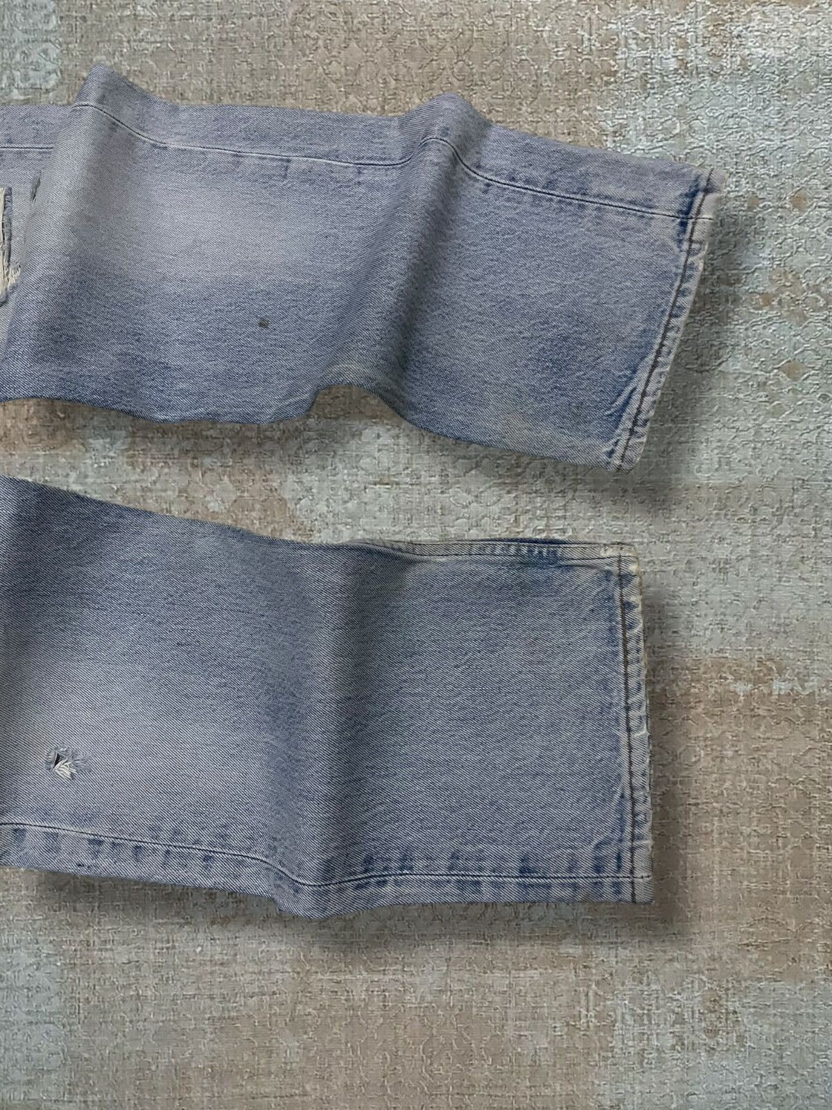 Levi's Vintage Clothing Vintage 1990s Designer Levis 501XX Distressed Classic Denim Size US 34 / EU 50 - 5 Thumbnail