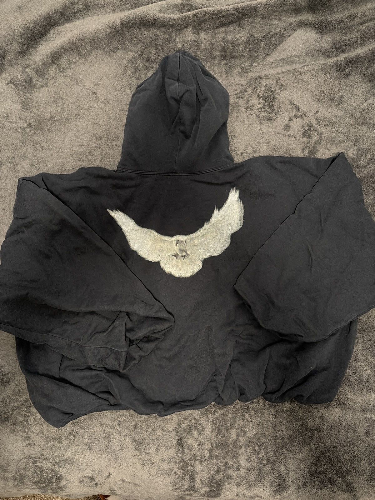 Kanye West × Los Angeles Apparel Yeezy Gap Balenciaga Washed Black Hoodie Size US L / EU 52-54 / 3 - 2 Thumbnail