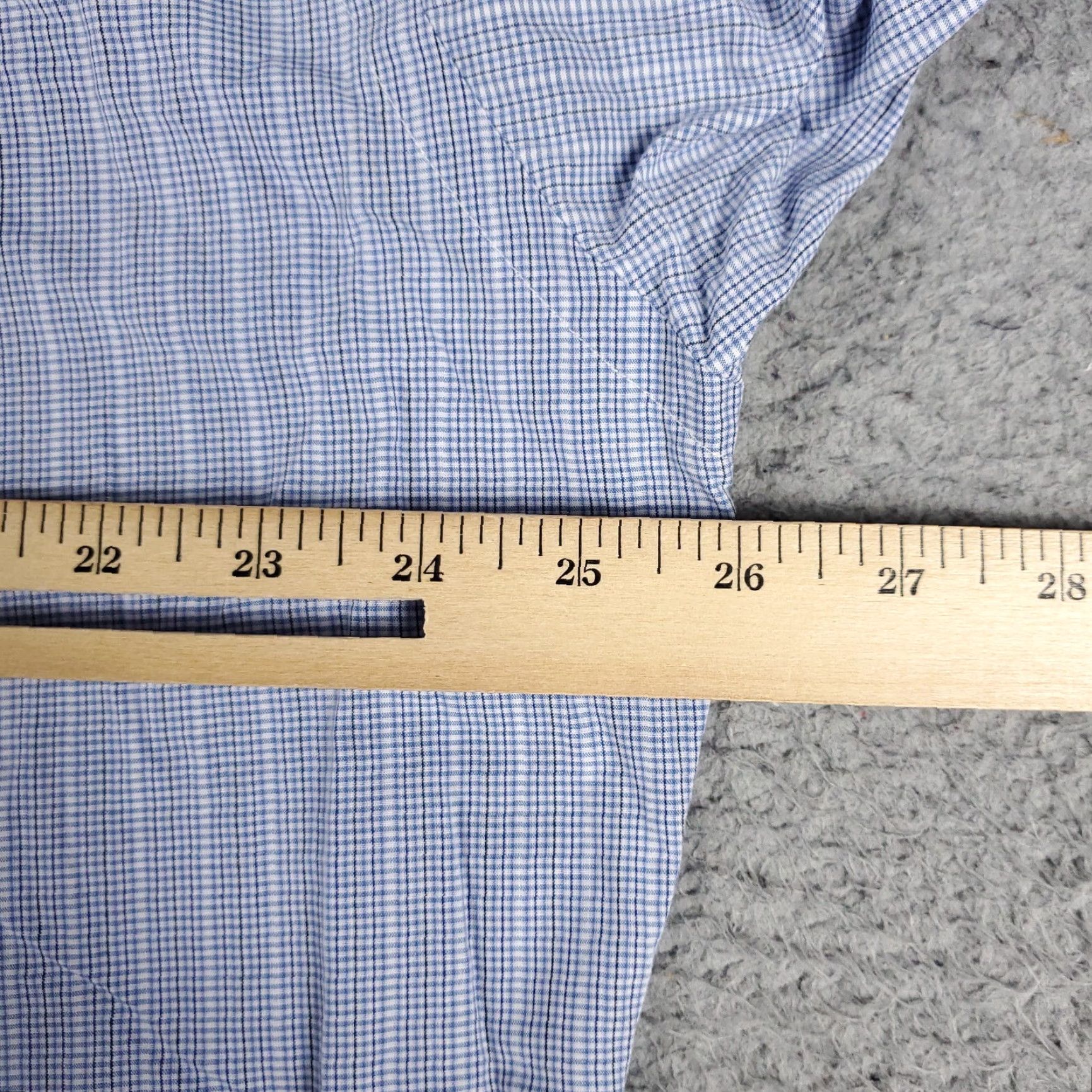 Ralph Lauren Ralph Lauren Dress Shirt Mens 16 Blue Striped Long Sleeve Button-Up Regular Fit Size 42R - 6 Thumbnail