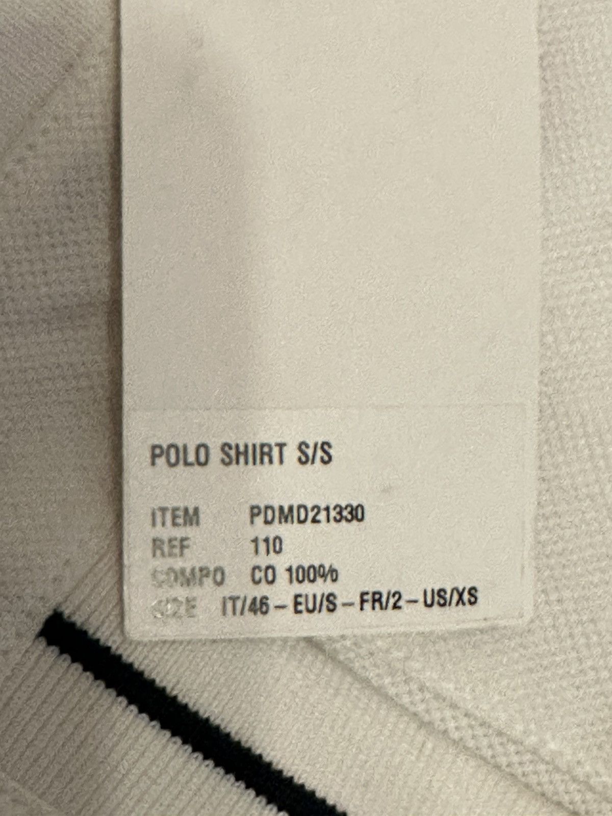 Dior Dior Polo Shirt White Black S Size US S / EU 44-46 / 1 - 5 Thumbnail