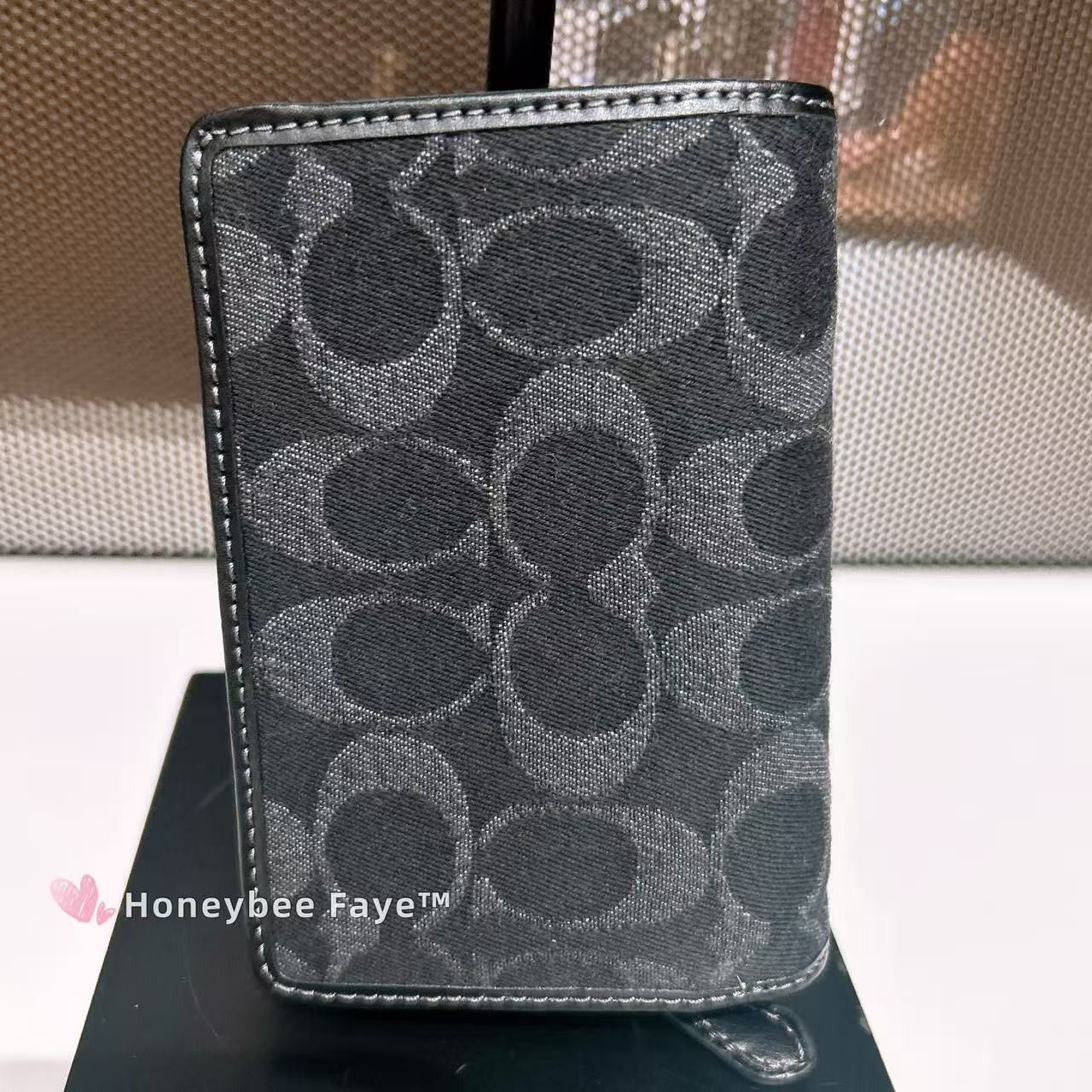 Coach Medium Corner Zip Wallet In Signature Denim CDF13 Size ONE SIZE - 4 Thumbnail