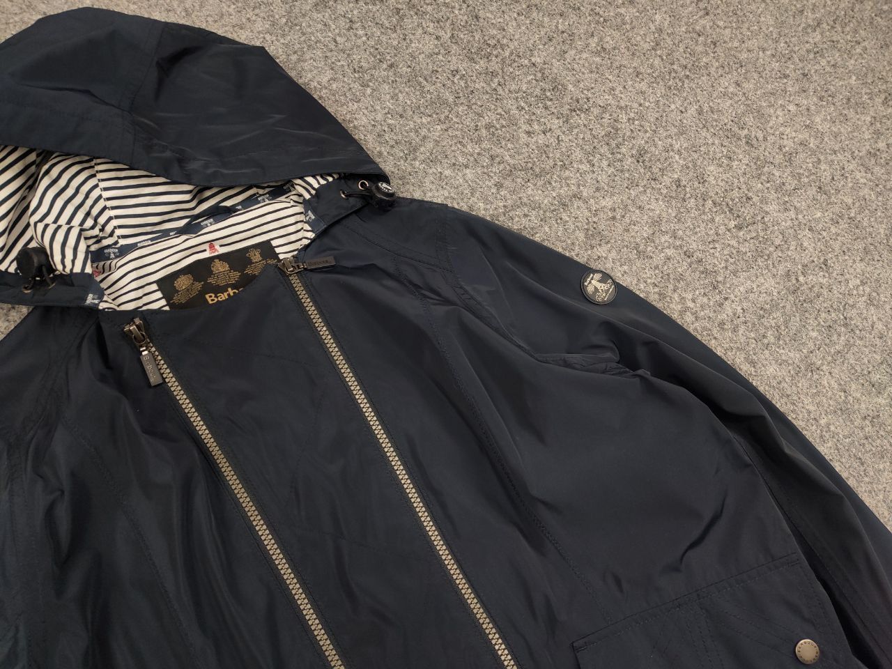 Barbour Barbour Pendeen Waterproof Womens Hoodie Zip Blue Jacket Size L / US 10 / IT 46 - 11 Thumbnail