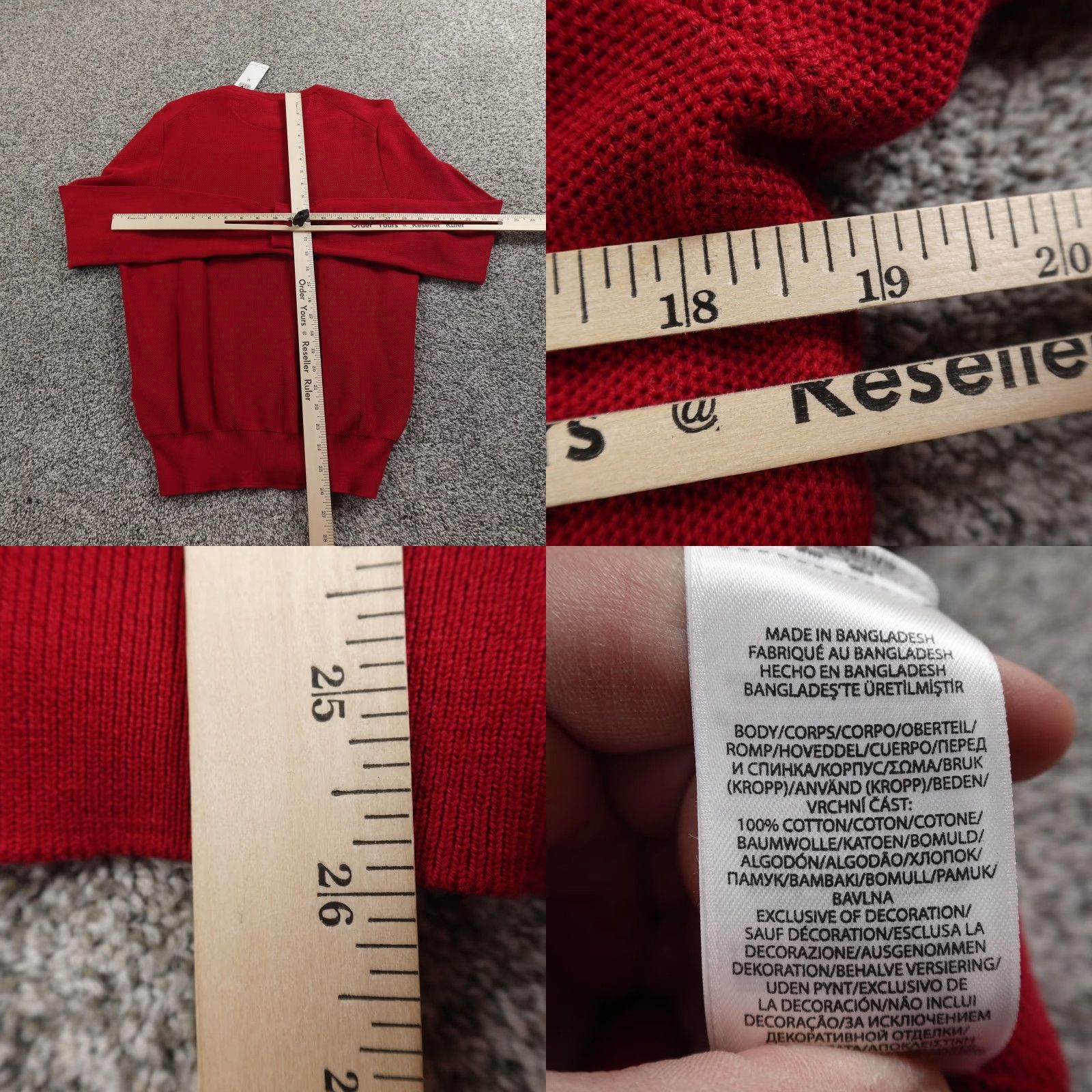 Polo Ralph Lauren Polo Ralph Lauren Sweater Mens M Red Waffle-Knit Knit Crewneck Logo Embroidered Pony Size US M / EU 48-50 / 2 - 8 Thumbnail