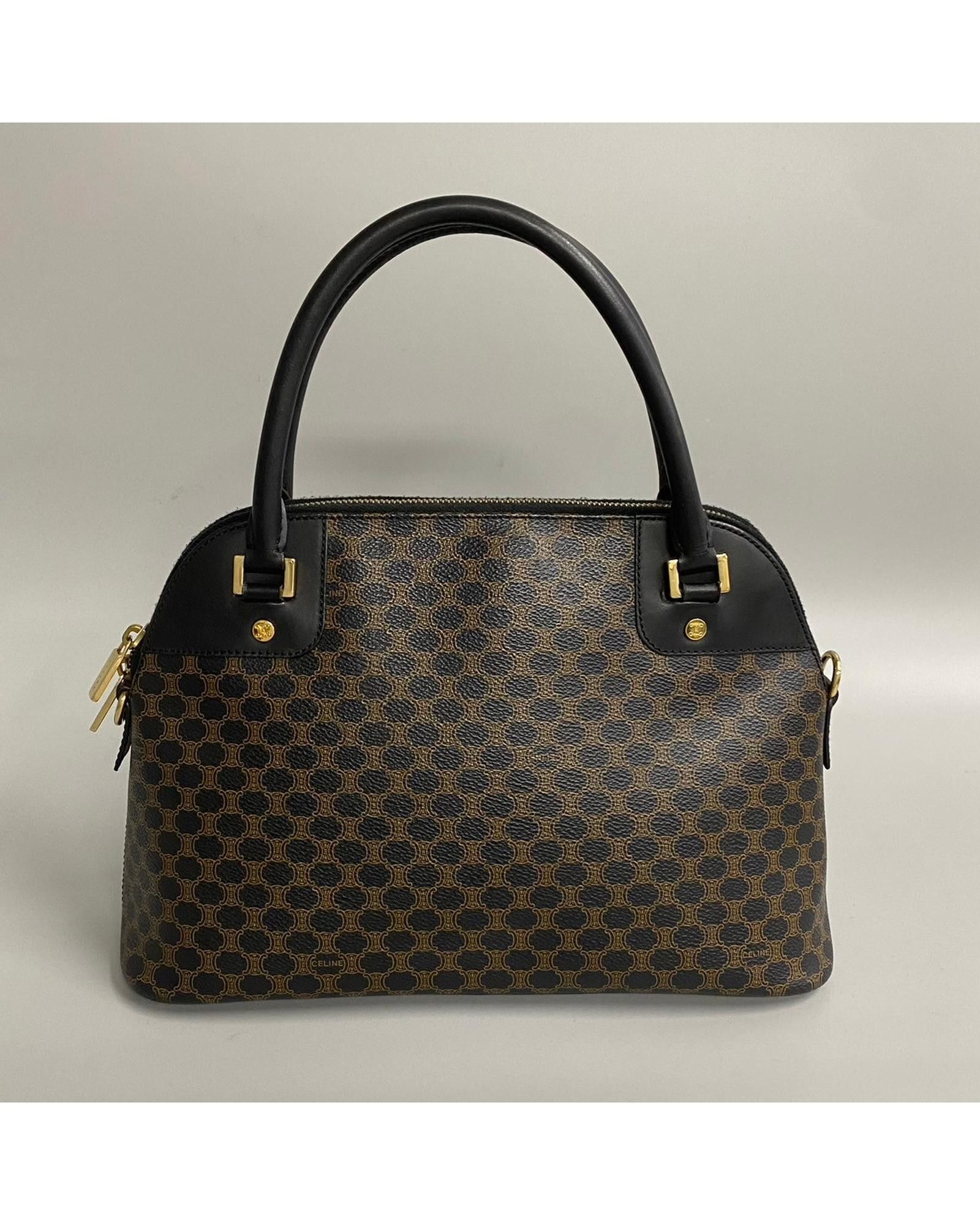 image of Celine Black Dome Bag In Ab Condition, Women's
