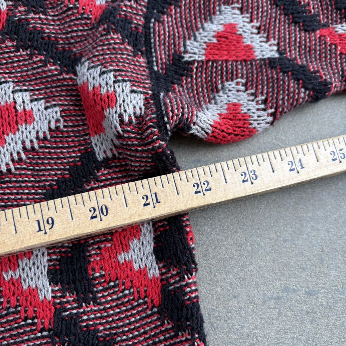 Corbin × Vintage Vintage 80's Red and Black Corbin Sweater 3D Coogi Style Size US L / EU 52-54 / 3 - 7 Thumbnail