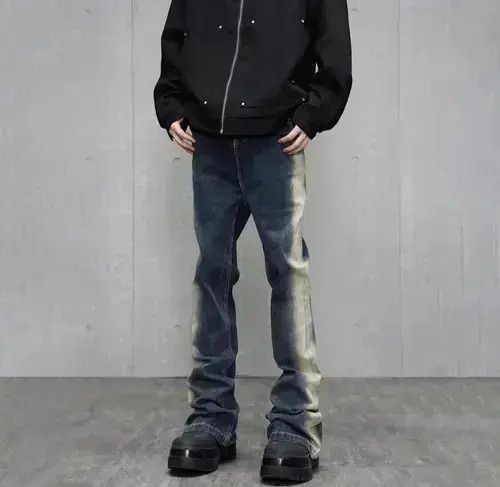 Japanese Brand Slim Flared Streetwear Vintage Design Jeans Size US 32 / EU 48 - 1 Thumbnail