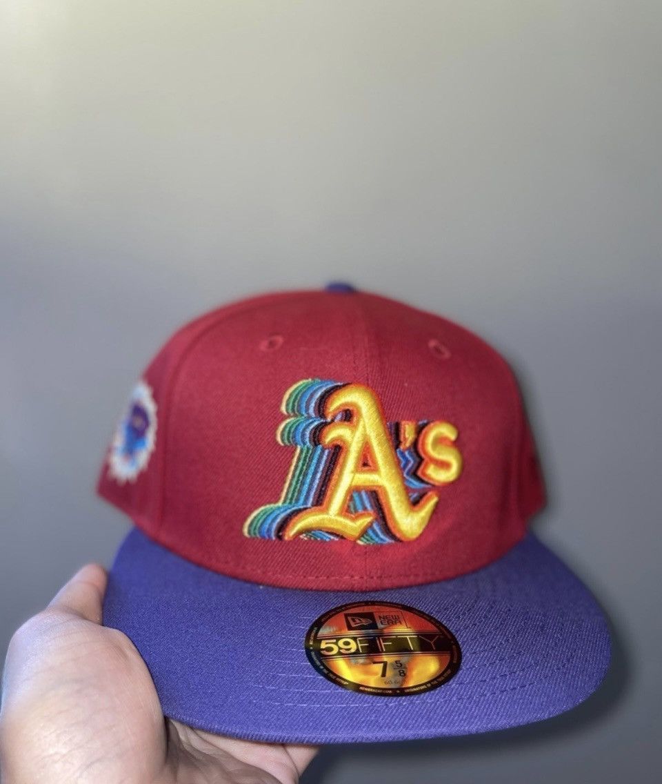 image of Hat x Myfitteds Oakland Athletics The Legend Of Zelda Majoras Mask in Purple, Men's