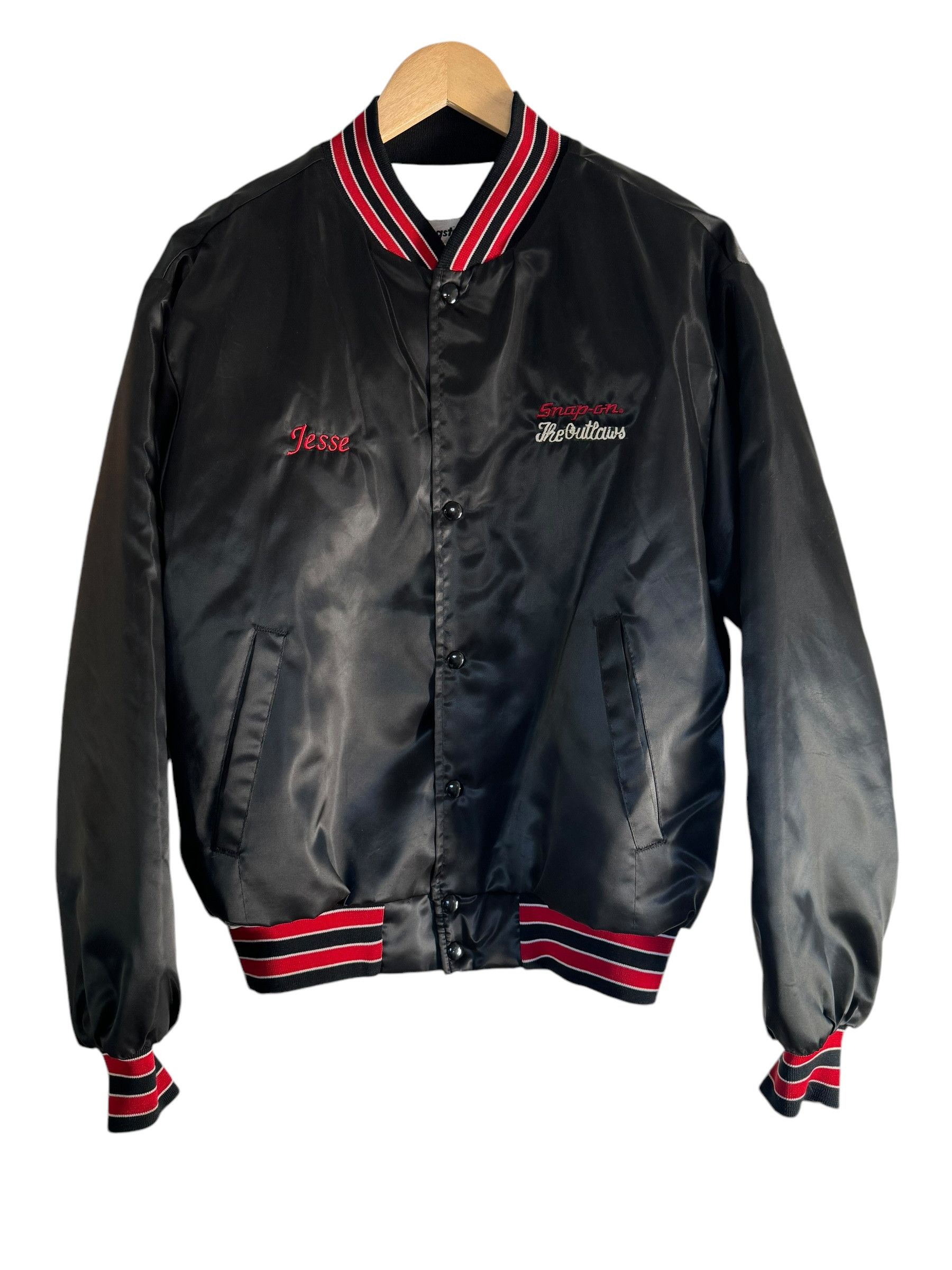 Swingster × Vintage Vintage 80s Snap-on "The Outlaws" Swingster Bomber Jacket Size US L / EU 52-54 / 3 - 2 Thumbnail