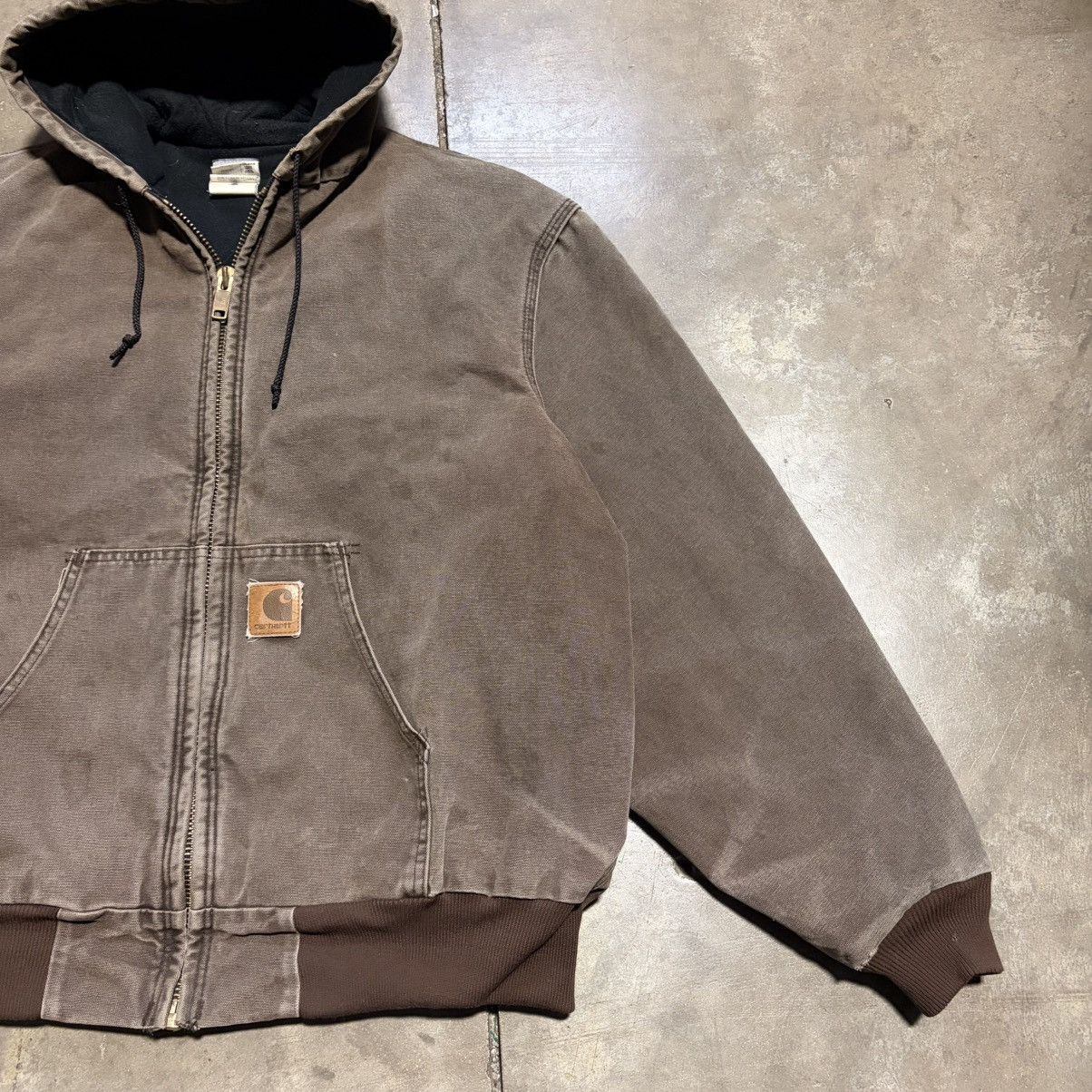 Carhartt Vintage Carhartt Hooded Jacket Workwear Canvas J168 CHT 90s Size US XL / EU 56 / 4 - 3 Thumbnail
