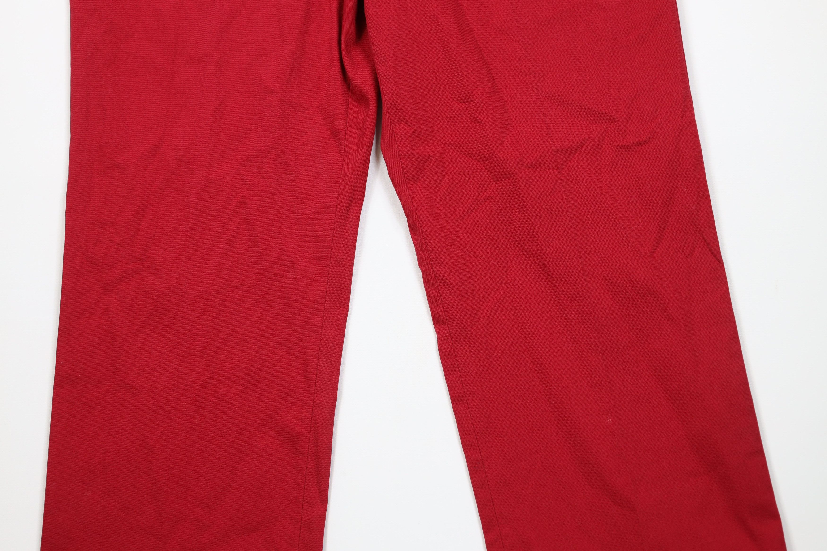 Vintage Vintage 70s Streetwear Knit Wide Leg Chino Pants Red USA Size US 36 / EU 52 - 3 Thumbnail