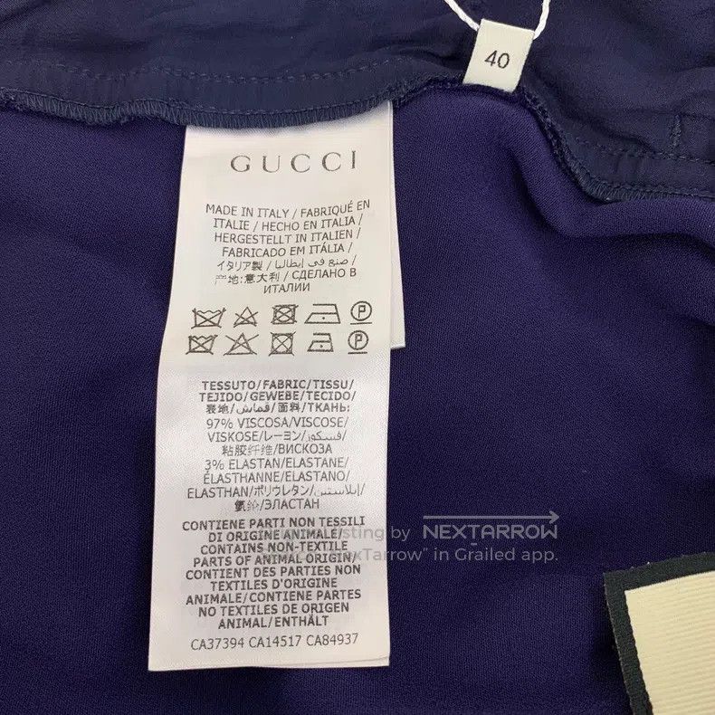 Gucci Gucci Dark blue casual sports pants and trousers Size 26" / US 2 / IT 38 - 7 Thumbnail