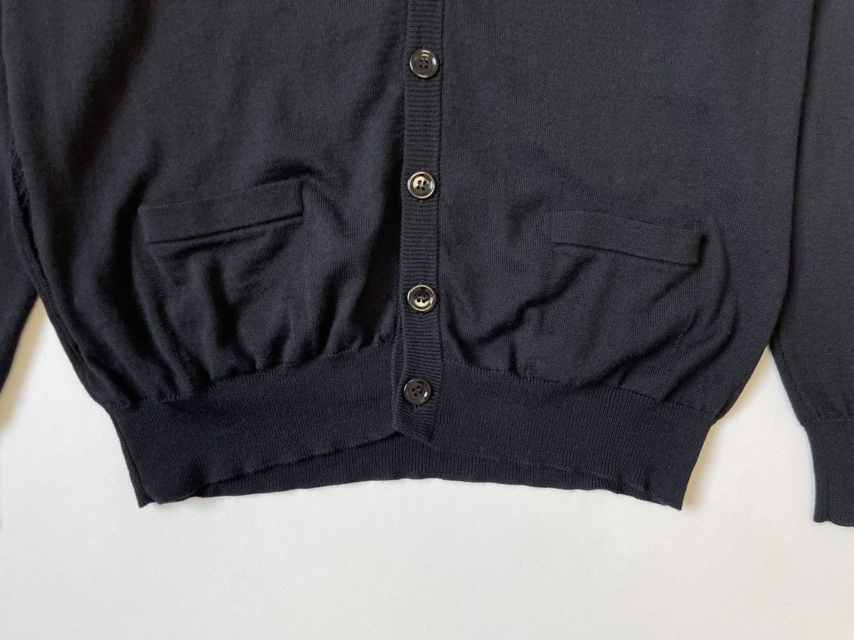 Dior × Hedi Slimane A/W 06 Black Distressed Wool Cardigan Size US M / EU 48-50 / 2 - 8 Thumbnail
