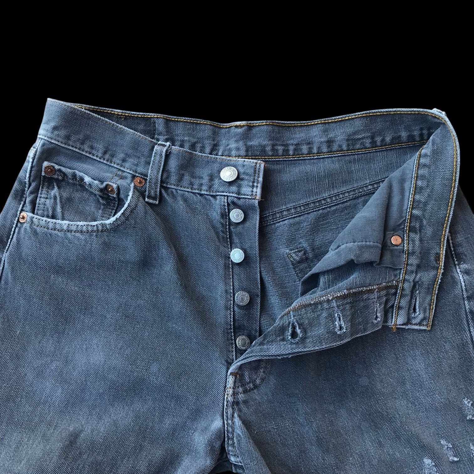Levi's RARE Vintage Levis 501 BULLETMARK dirty FADED distressed Size US 29 - 12 Thumbnail