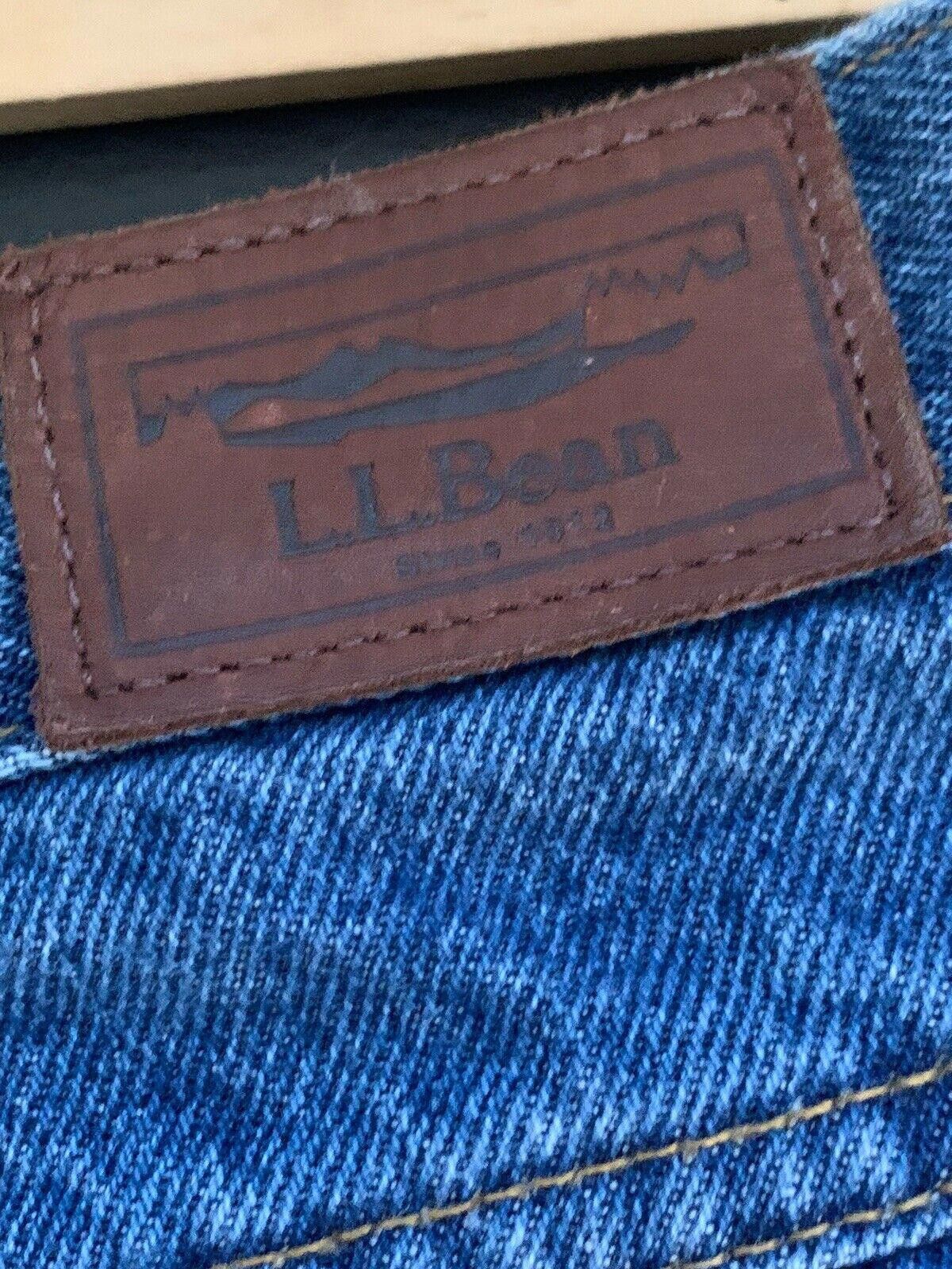L.L. Bean LL Bean Men's Flannel-Lined Denim Blue Jeans Classic Fit Size US 42 / EU 58 - 12 Thumbnail