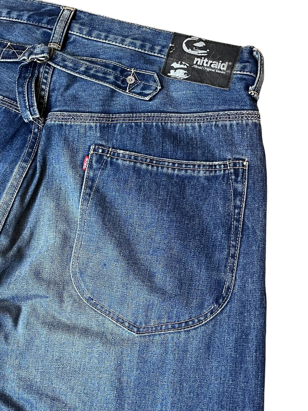 Japanese Brand SICK Y2K JAPANESE CULTURE NITRAID LOOSE FIT SELVEDGE JEANS Size US 37 - 7 Thumbnail