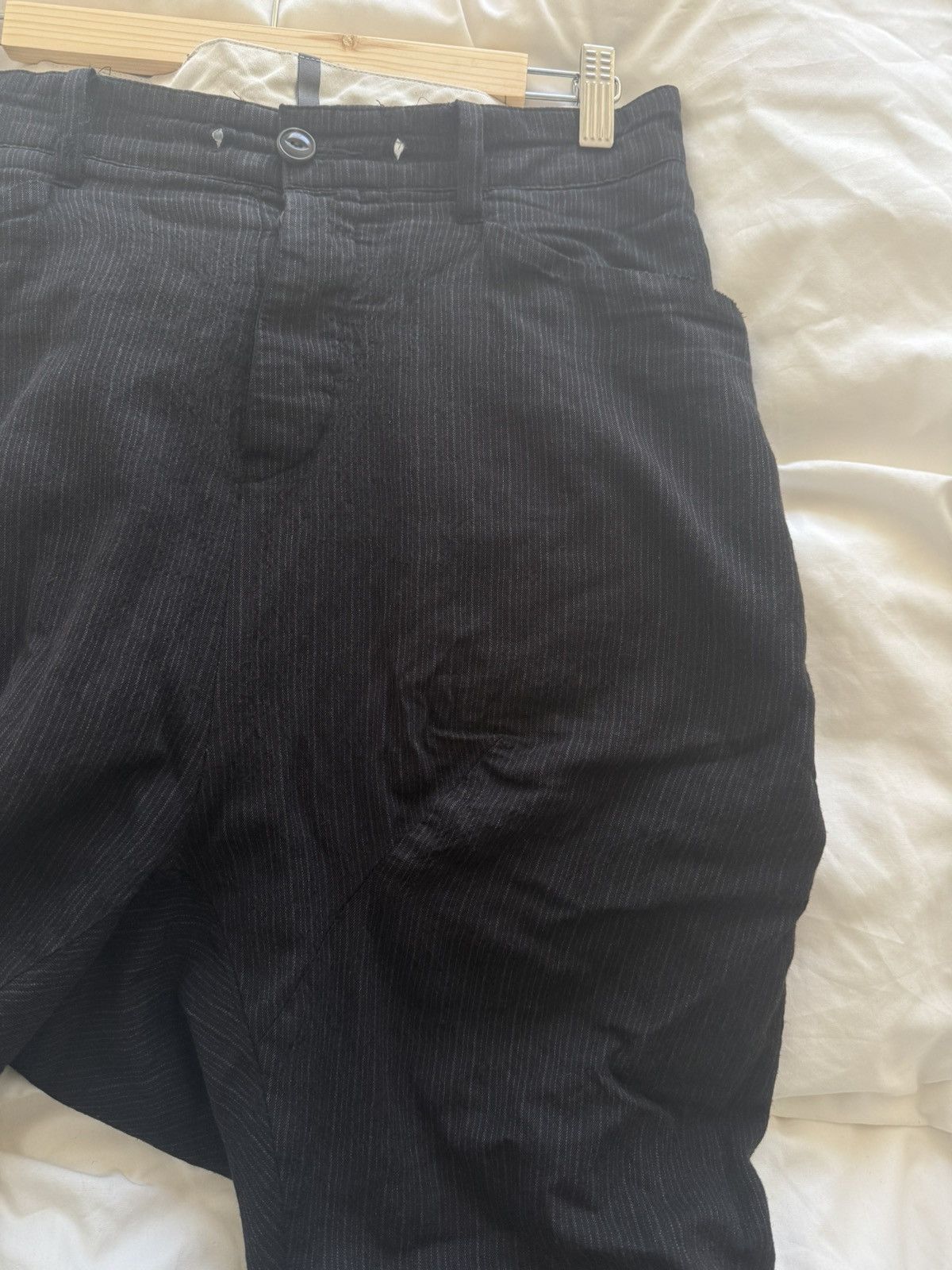 Kazuyuki Kumagai Attachment Attachment Curved Drop Crotched Pants Size US 32 / EU 48 - 5 Thumbnail