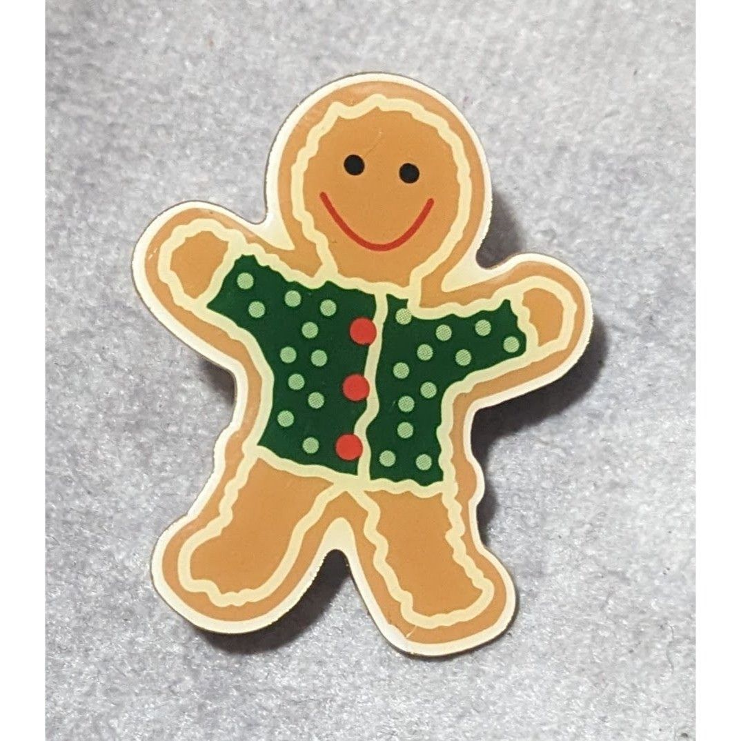 Other Festive Gingerbread Man Holiday Lapel Pin Size ONE SIZE - 4 Thumbnail