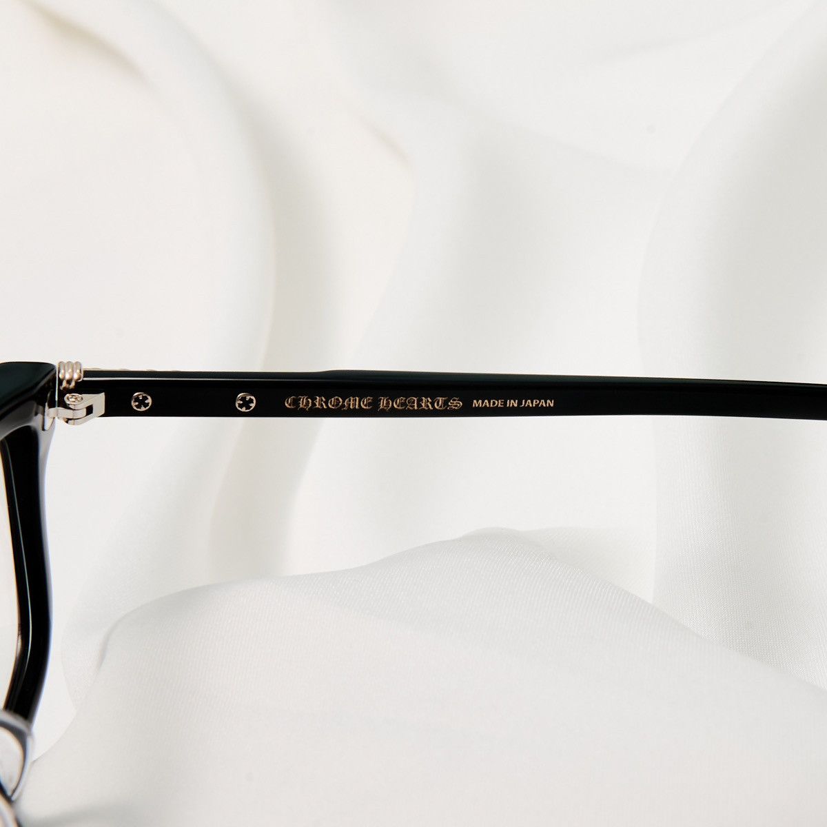 Chrome Hearts CHROME HEARTS LITTLE DINGER BLACK/ 18KGP GLASSES Size ONE SIZE - 4 Thumbnail