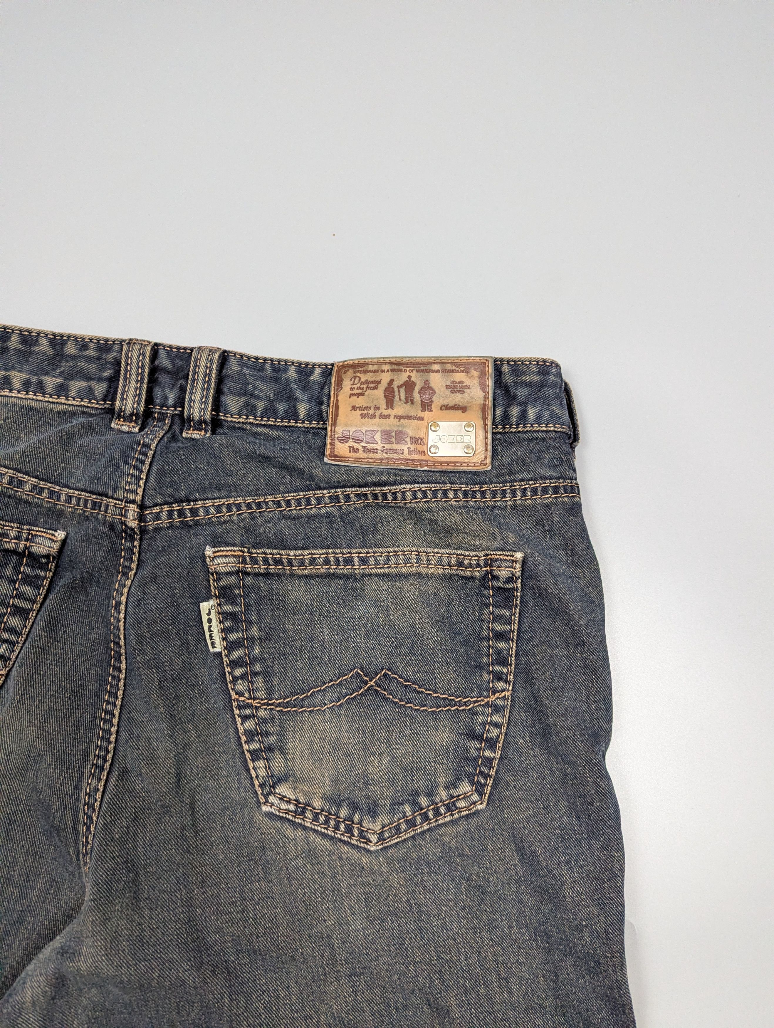 Vintage JOKER Vintage 90s Faded Distressed Straight Leg Jeans Size US 36 / EU 52 - 19 Thumbnail