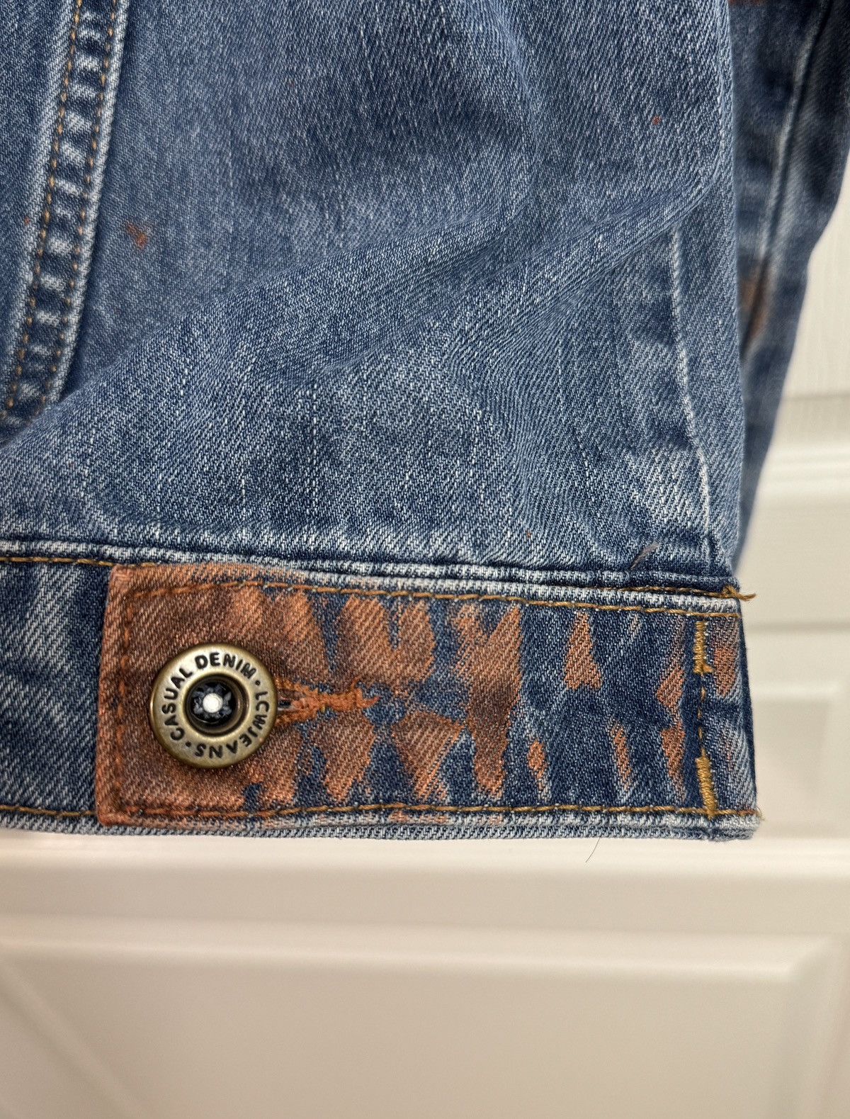 Other Handmade Copper Rust Distressed Denim Jacket Size US S / EU 44-46 / 1 - 7 Thumbnail