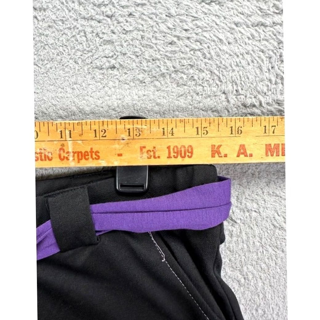 Coogi VINTAGE Coogi Pants Women Flared Leg Black High Rise Belted Pockets Logo Graphic EUC Size 36" / US 14 / IT 50 - 5 Thumbnail